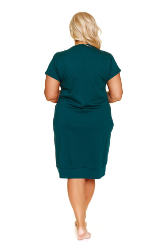 Koszula nocna Doctor Nap 4348 – Ciążowa i do karmienia | Bawełna 100%, Polska - emerald