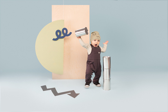 Ogrodniczki niemowlęce Olivier Pinokio - grafit