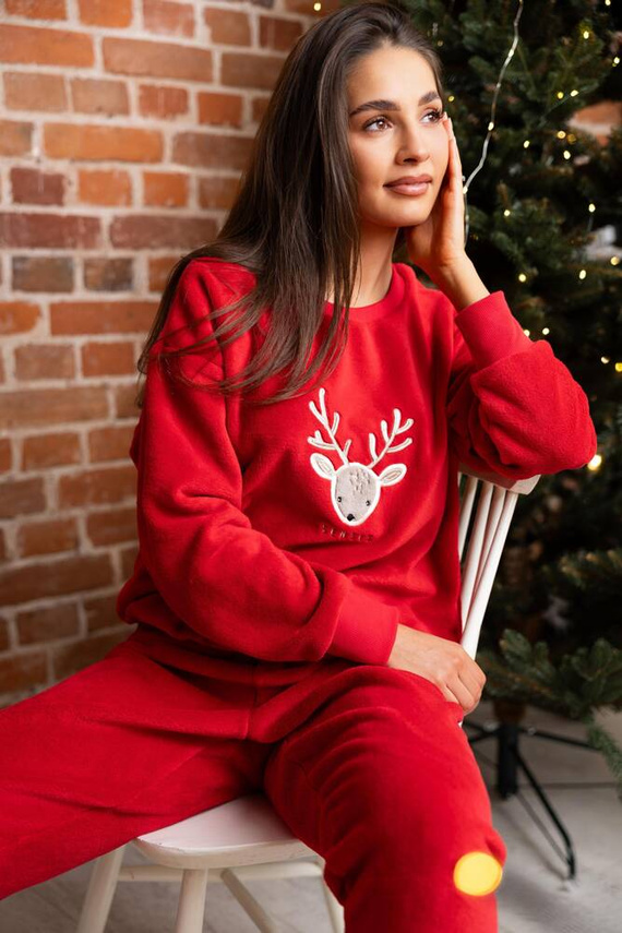 Piżama damska Harriet Sensis - czerwony