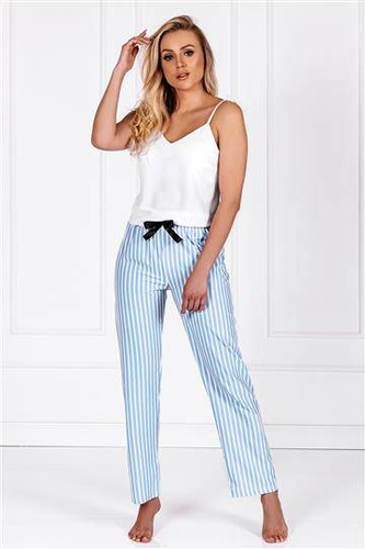 Piżama damska Erica Momenti Per Me white-baby blue 