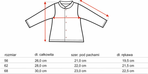 Kaftanik niemowlęcy z bawełny organicznej Kolorowe kwiatki Nini druk