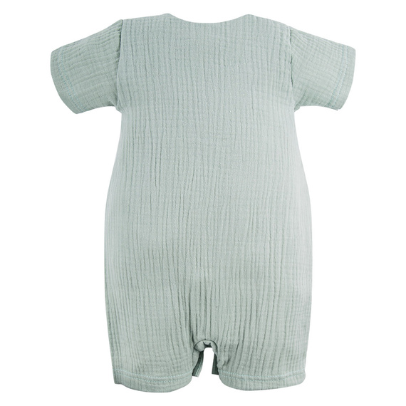 Rampers niemowlęcy muślinowy Pearfect Eevi - zielony