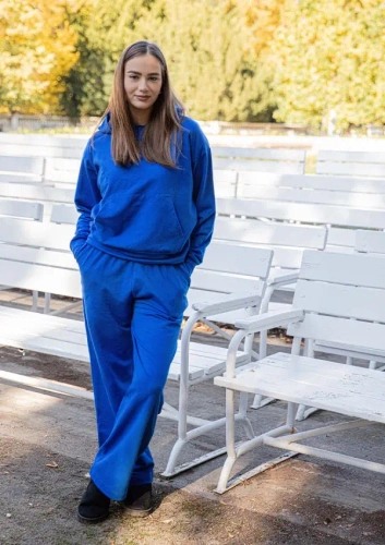 Komplet dresowy DK-K-B8 Dkaren - niebieski