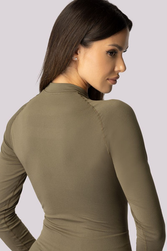 Koszulka termoaktywna damska dłiugi rękaw Alpha Spaio forest green