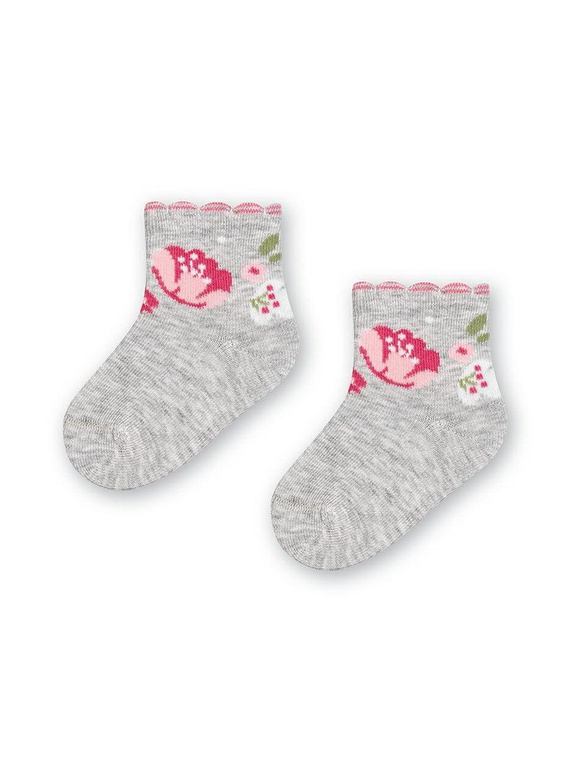 Art.138 Cotton Candy Skarpety dziecięce Steven szary melanż 177