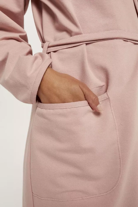 Szlafrok damski Karina Italian Fashion - pudrowy róż