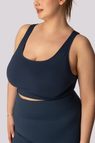 Top biustonosz base sportowy Mona granatowy
