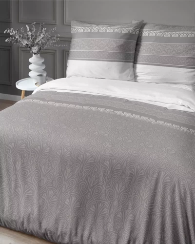 Pościel satynowa ornamenty 4823 B Home Satin Detexpol beżowy