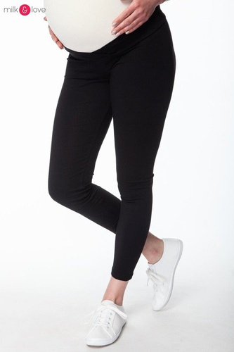 Długie legginsy ciążowe Milk&Love czarne