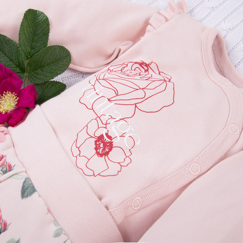 Body rozpinane Roses Eevi - jasny róż