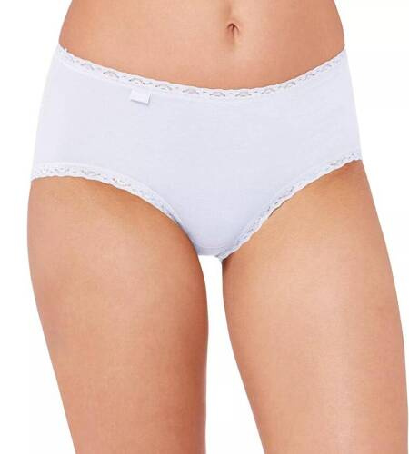 Figi damskie 24/7 Cotton Lace Midi Sloggi- biały
