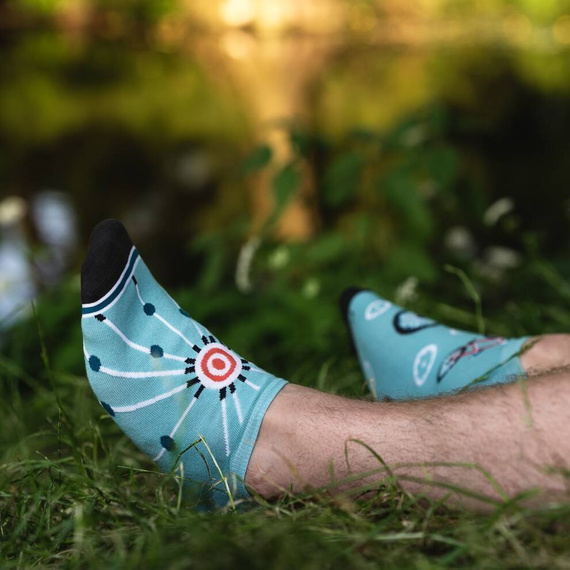 Skarpety męskie Asymetryczne 009 More - 020 błękitny