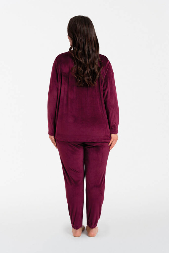 Komplet damski Akara Italian Fashion - bordowy