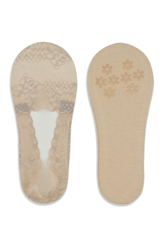 SN048 Baleriny stopki damskie Noviti -beżowy