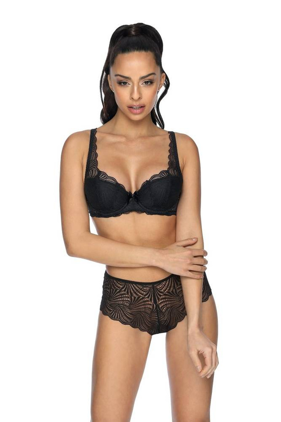 Biustonosz Usztywniany M-3343/22 Lou Mat czarny