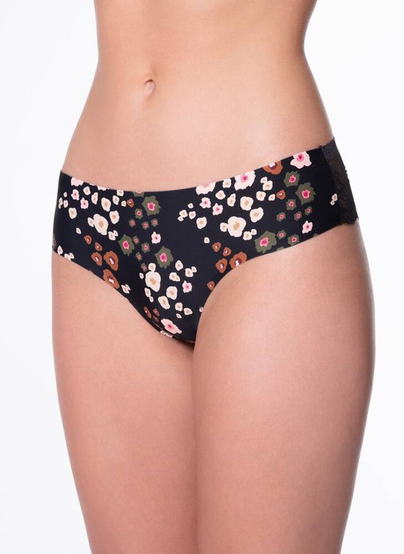 Figi damskie Tanga Peggy Brown Julimex - czarny