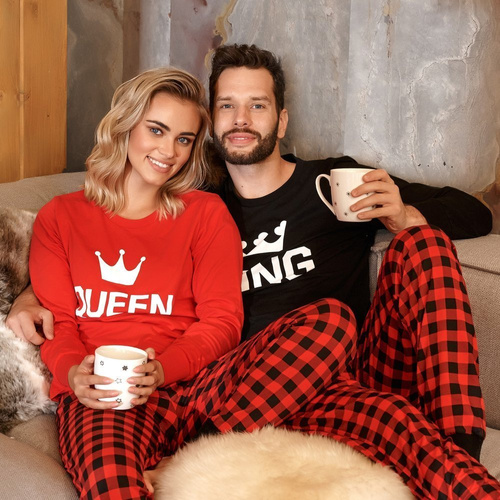 PM.9748 Piżama Damska Doctor Nap - red