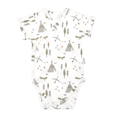 Rozpinane body z krótkim rękawem 206094 Bruno Nicol 