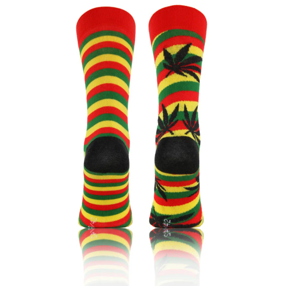 Rastaman Skarpety długie finest cotton dwie różne Sesto Senso żółty