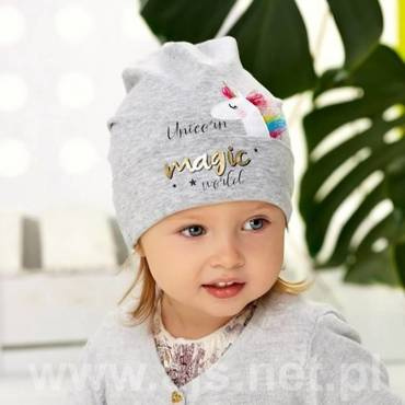 44-056 Czapka dziecięca AJS mix-kolor