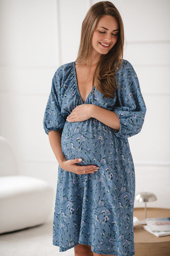 Sukienka ciążowa i do karmienia Milk Sun Blue Blossom Milk%Love 