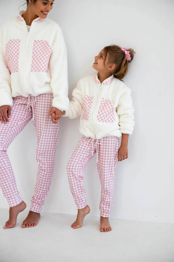 Bluza dziecięca Nanny Kids Sensis - ecru-różowy