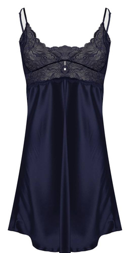  Wendy Koszulka satynowa damska DKaren  granatowa