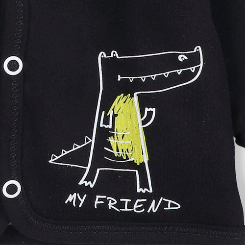 Bluza dresowa chłopięca Crocodiles Nini czarny 