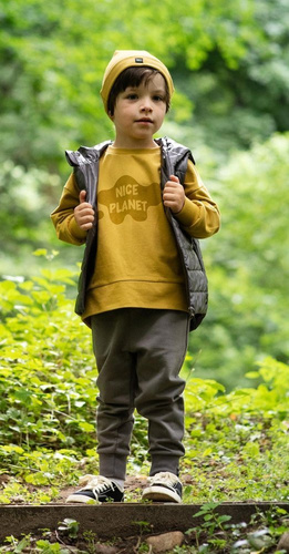 Bluzka dla chłopca Teo Pinokio - curry 