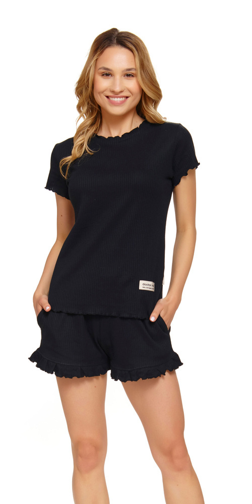 PM.4315 Piżama Damska Doctor Nap - black