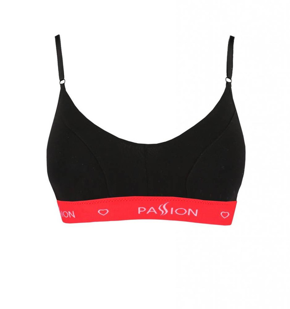 Biustonosz miękki PS009 Passion czarny/czerwony