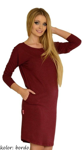 543 Paula koszula nocna rękaw 7/8 - grafit