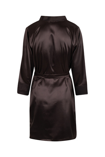 Szlafrok męskie satynowy Ares ByShelly - brązowy