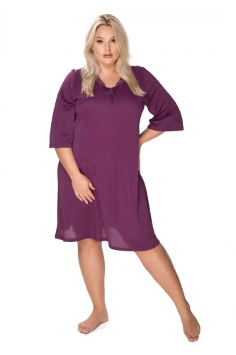 Koszula nocna damska Mewa 86400 Elena Mewa bakłażanowy