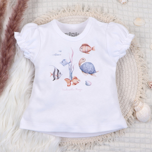 Nini T-shirt Underwater World – organiczna bawełna, koszulka niemowlęca