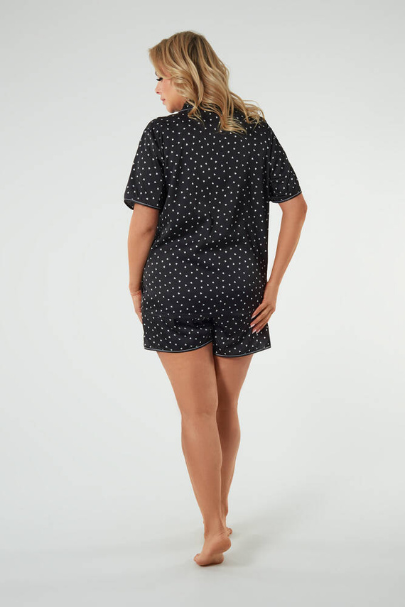 Piżama Damska krótki rękaw, spodenki Ria Italian Fashion - druk