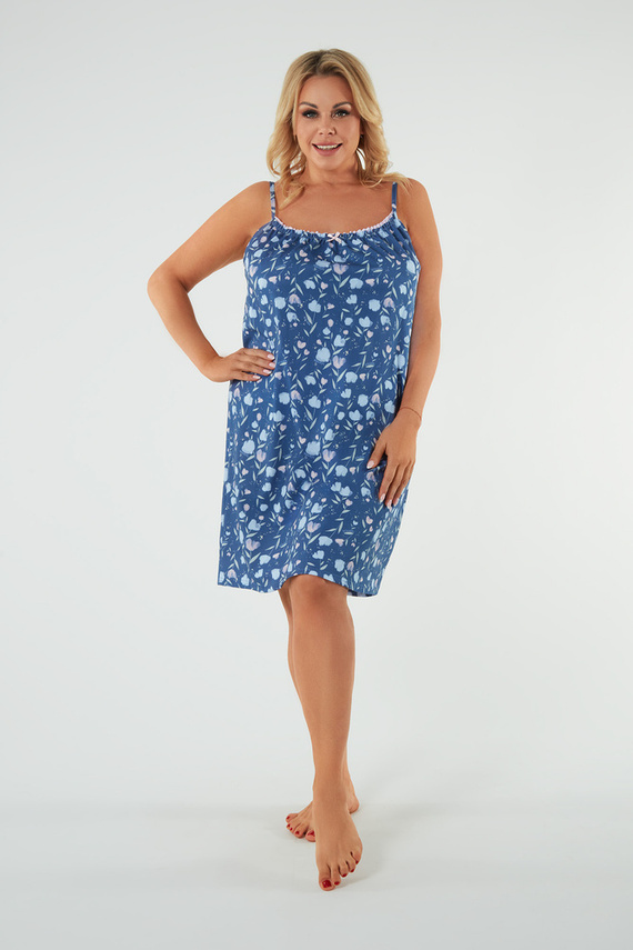 Koszula nocna, wąskie ramiączko Tulip Italian Fashion - druk