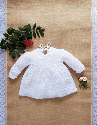 Sukienka ażurowa SU1B Marija - biały