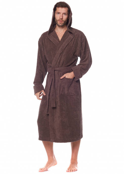 2104 Szlafrok Męski Frotte L&L - navy