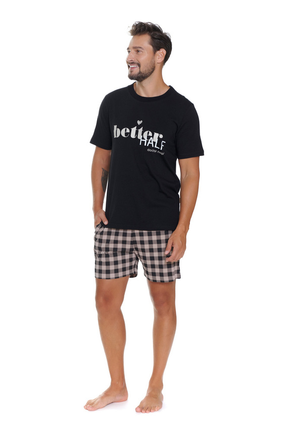 PMB.5342 Piżama Męska Doctor Nap - black