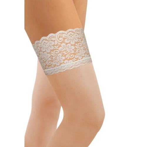 Camilla Pończochy samonośne 8 den Sesto Senso- bianco