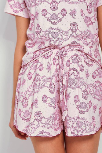 Piżama Damska 3332 Tara Taro-różowy