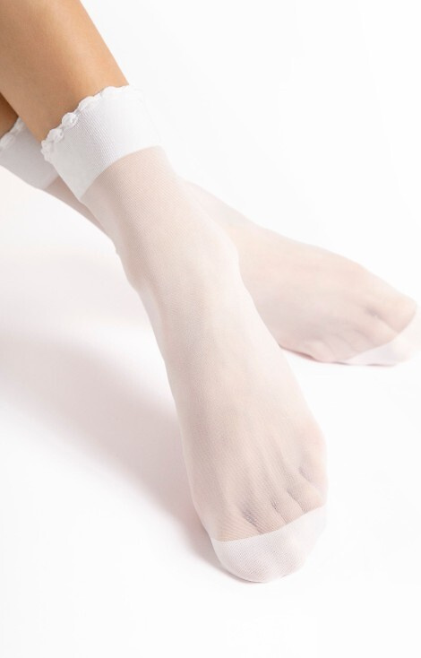 G 1103 Pico Massage  Skarpetki 20den Fiore białe 