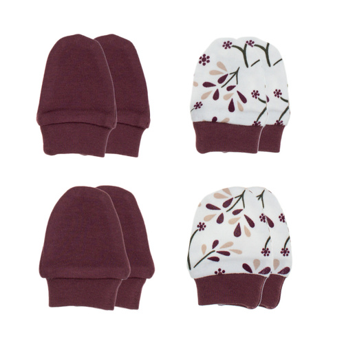 Rękawiczki niemowlęce Nicol Alisa 217083 – bawełna, 4 sztuki