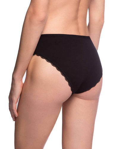  Figi Damskie  L-VIS1561 BI  A'2 Lama-czarny beżowy