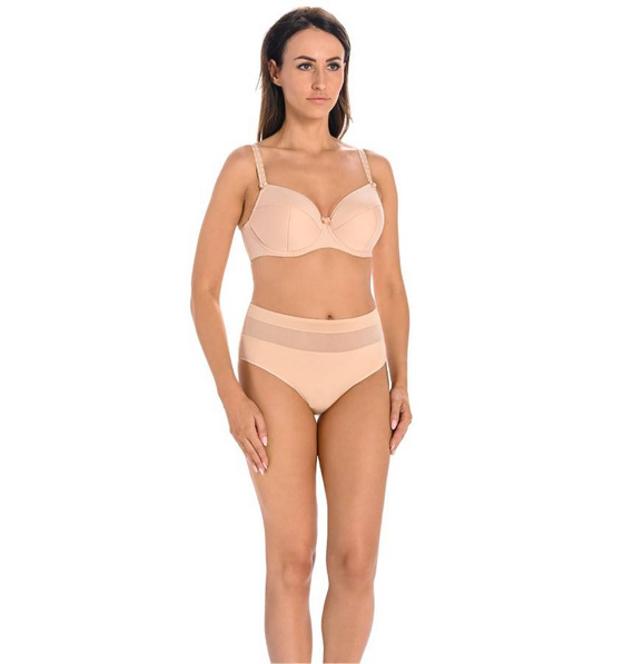 Figi z wysokim stanem Vera Teyli - beżowy