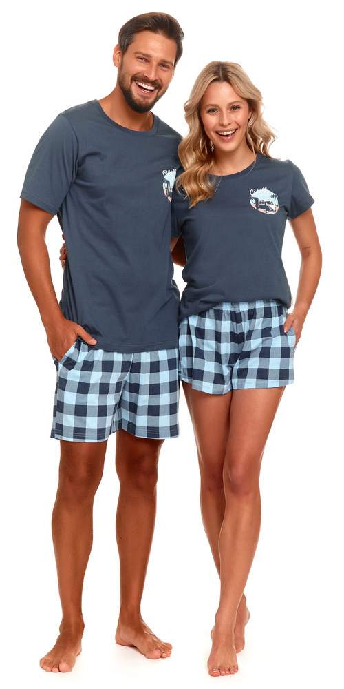 PMB.4416 Piżama Męska Doctor Nap - deep blue