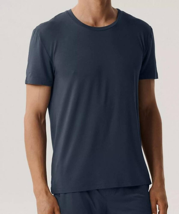 Piżama męska krótki rękaw,BNMP-005 Atlantic-granatowy