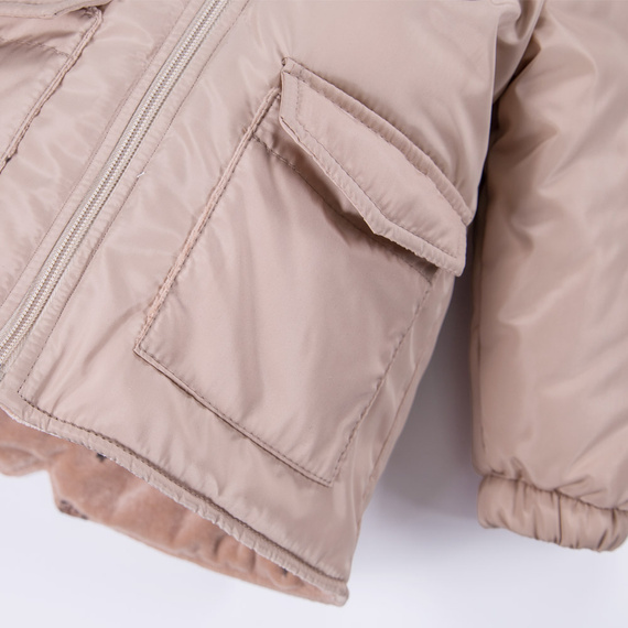 Kurtka parka zimowa Puppy Playtime Eevi - bezowa