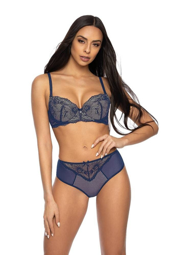  Biustonosz Push-up M-3530/11 Percy  Mat granatowy